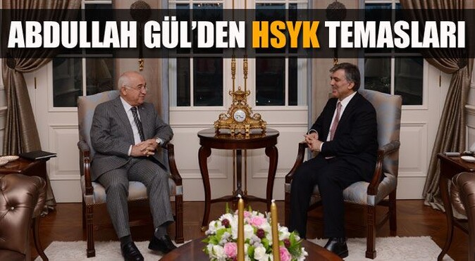 Cumhurbaşkanı Abdullah Gül&#039;den &#039;HSYK&#039; temasları