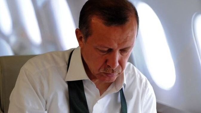Başbakan Erdoğan&#039;dan uçakta teşekkür konuşması
