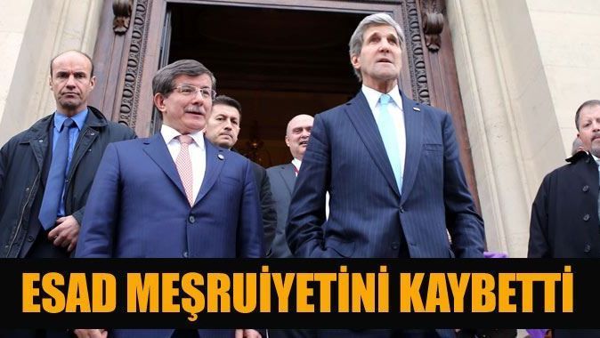 Ahmet Davutoğlu: Esad meşruiyetini kaybetti