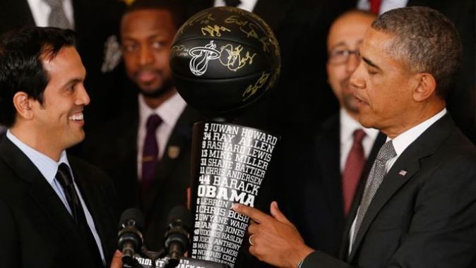 Son şampiyon Miami Heat Obama&#039;nın konuğu oldu