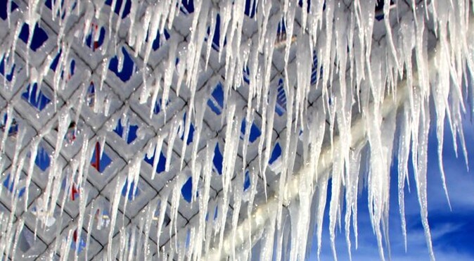 Sibirya soğukları buzlu sanata dönüştü