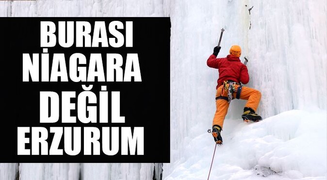 Milli dağcılar buz tutan şelalere tırmandı