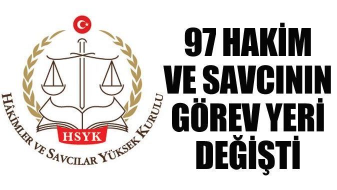 HSYK&#039;dan yeni kararname: 97 hakim ve savcının görev yeri değişti