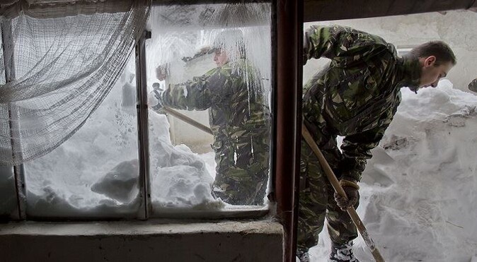 Romanya&#039;da kar ve fırtına yeniden etkili olmaya başladı