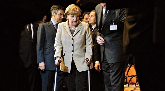 Önce Schumacher, şimdi de Alman Başbakan Merkel