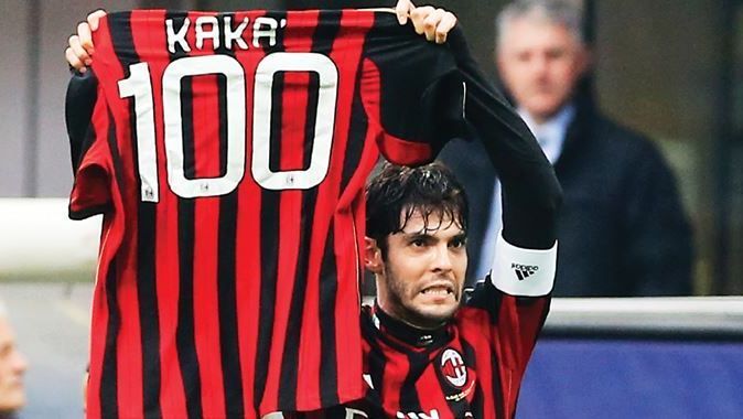 Kaka, Milan&#039;ın 100&#039;ler kulübünde