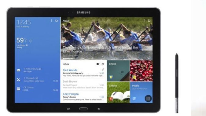 Samsung Galaxy Note Pro 12.2 resmileşti
