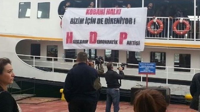 HDP Kobani için vapura el koydu!