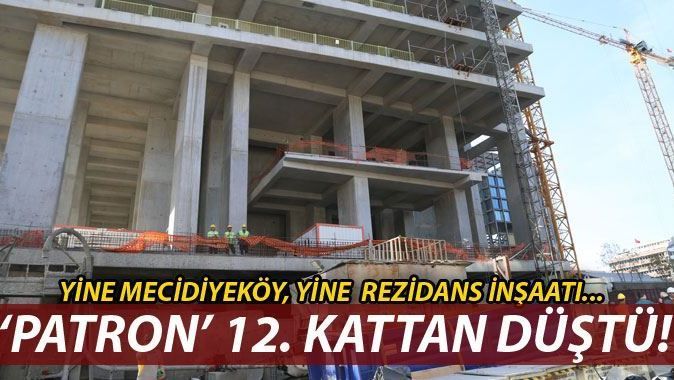 Mecidiyeköy&#039;de rezidans inşaatında kaza: 1 ölü