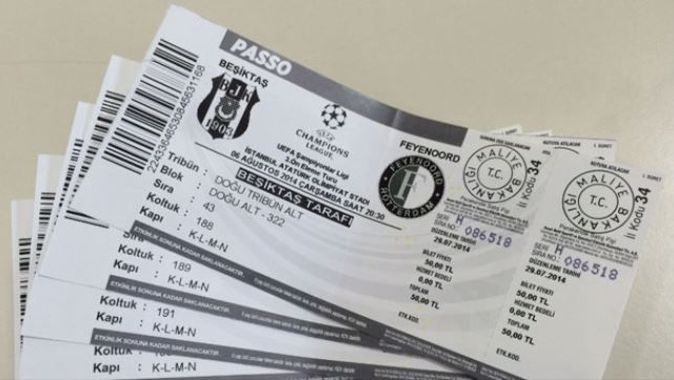 Beşiktaş&#039;ın Fenerbahçe ve Partizan maçları biletleri satışta