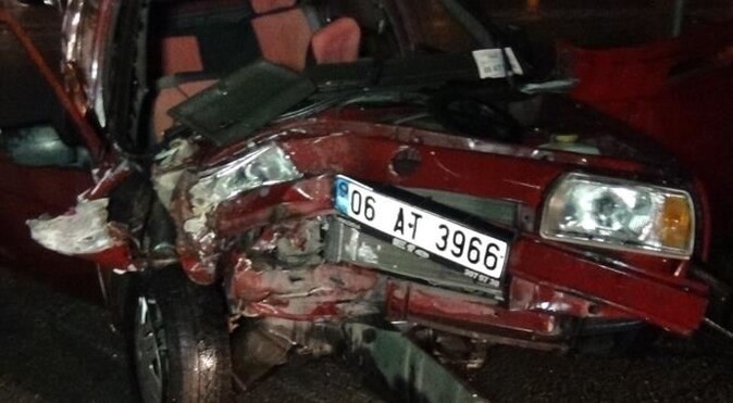 Başkent&#039;te feci kaza: 1 ölü, 4 yaralı
