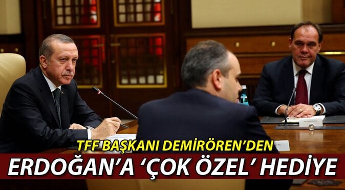 Cumhurbaşkanı Erdoğan, TFF Başkanı Demirören&#039;i kabul etti