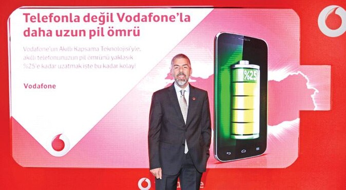 Vodafone telefonun pil ömrünü yüzde 25 uzattı
