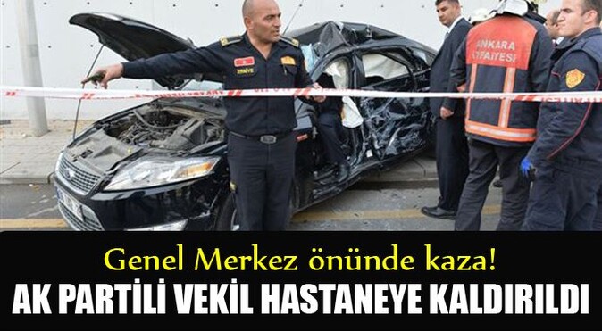 AK Partili vekil trafik kazası geçirdi!