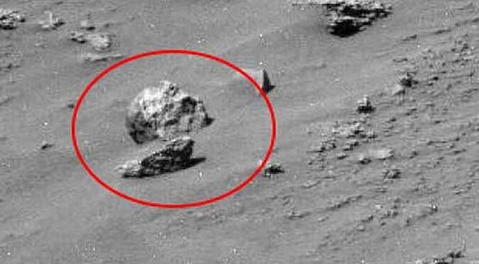 Mars&#039;ta kafa karıştıran görüntü!
