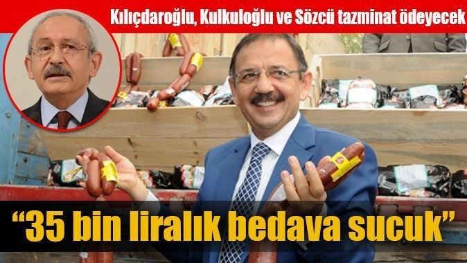 Kılıçdaroğlu,Kulkuloğlu ve Sözcü Özhaseki&#039;ye tazminat ödeyecek