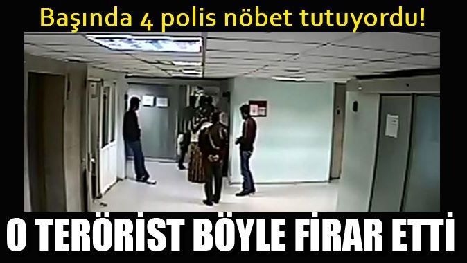 4 polisin başında nöbet tuttuğu o PKK&#039;lı böyle firar etti