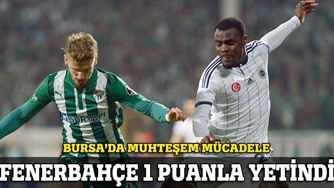 Bursaspor 1, Fenerbahçe 1 maçı ( Bursaspor - FB )