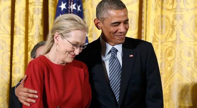 Obama, Meryl Streep&#039;e olan aşkını böyle itiraf etti!