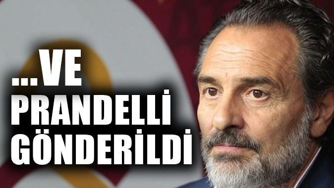 Galatasaray Prandelli&#039;yi gönderdi
