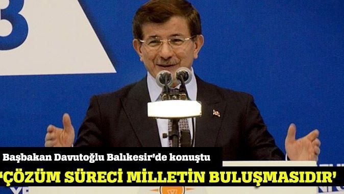 Başbakan Davutoğlu Balıkesir&#039;de konuştu