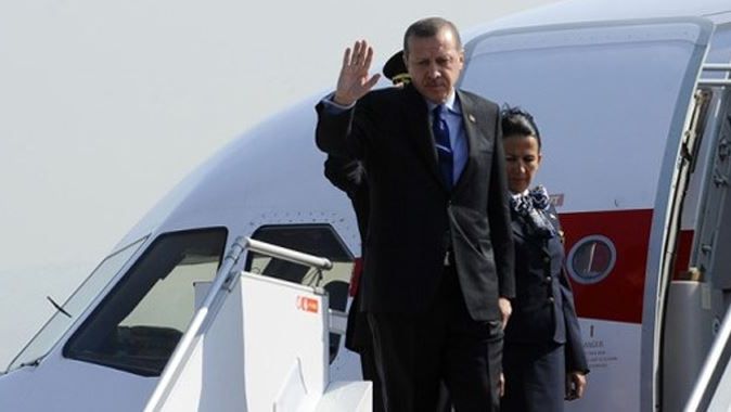 Cumhurbaşkanı Erdoğan, Türkmenistan&#039;a gitti