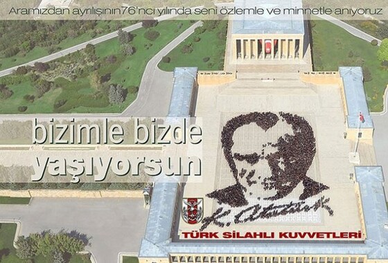 TSK 10 Kasım Atatürk&#039;ü Anma günü dolayısıyla afiş hazırladı