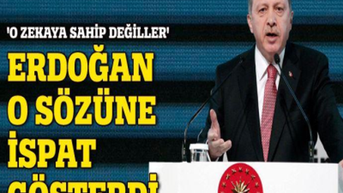 Cumhurbaşkanı Erdoğan, o sözüne ispat gösterdi