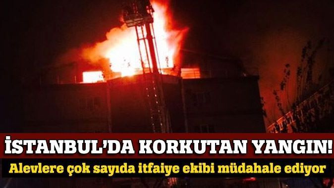 İstanbul İkitelli&#039;de büyük yangın