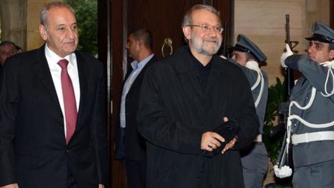 İran Meclis Başkanı Laricani, Nasrallah&#039;la görüştü