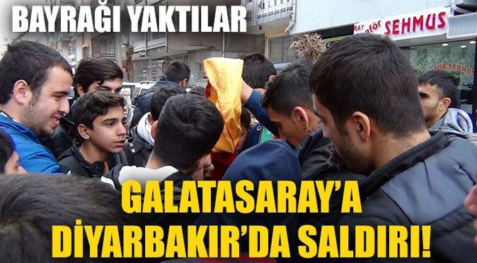 Galatasaray&#039;a Diyarbakır&#039;da taşlı saldırı