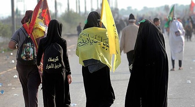 Iraklı Şiiler Kerbela&#039;ya yürüyor