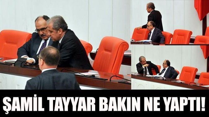 Şamil Tayyar dalgınlıkla Erdoğan&#039;ın koltuğuna oturunca...