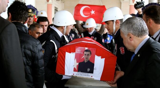 Şehit polis memuru için Elazığ&#039;da tören düzenlendi