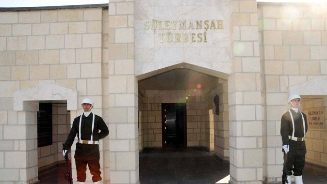 Süleyman Şah Türbesi&#039;nde Türk bayrakları indirildi iddiası