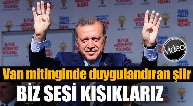 Biz kısık sesleriz... Erdoğan&#039;dan duygulandıran şiir