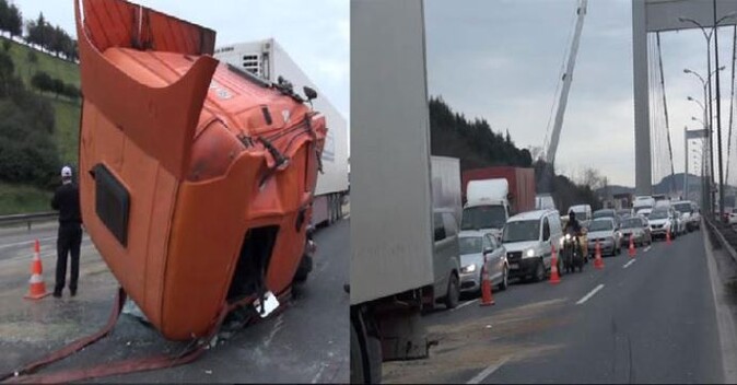FSM&#039;de büyük kaza! İstanbul trafiği kilit - İZLE