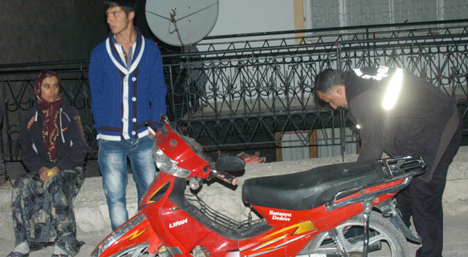 Belalı motosikleti hırsız geri getirdi