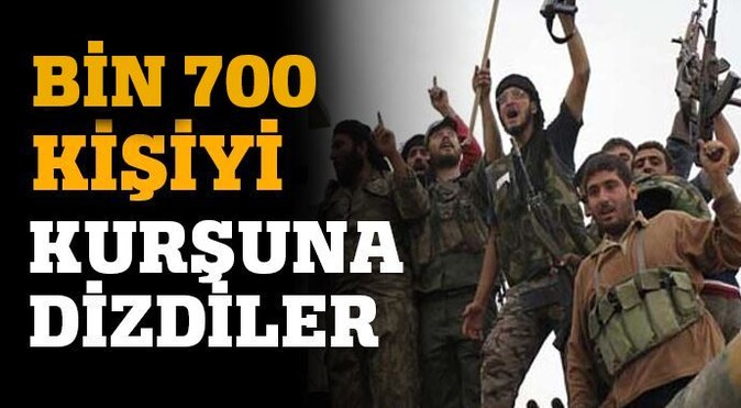 IŞİD, bin 700 kişiyi kurşuna dizdi!