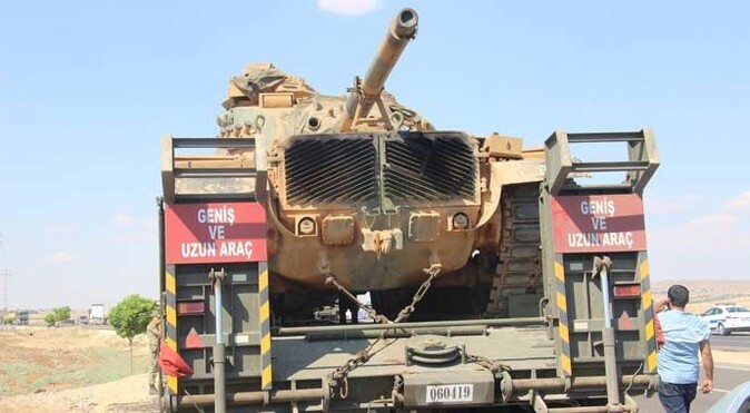 IŞİD tehdidine karşı sınıra tank sevkiyatı