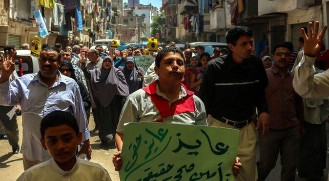Mısır&#039;da &quot;Sisi&quot; protestosu