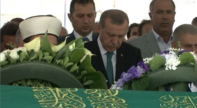 Başbakan Erdoğan cenazede