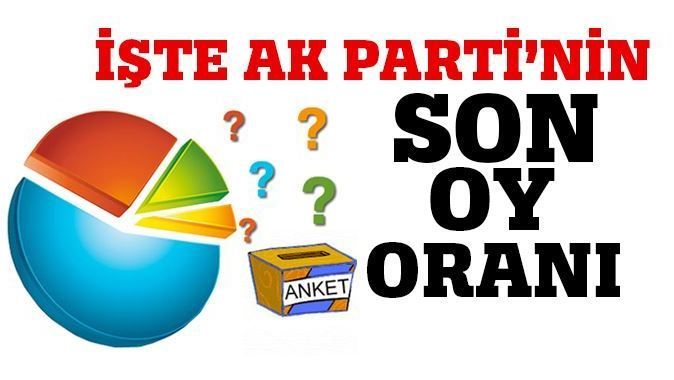 İşte AK Parti&#039;nin son anket oyu