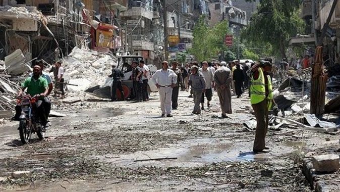 Halep&#039;te varil bombalı saldırı: 15 ölü