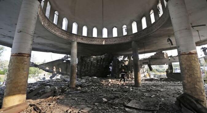 İsrail yine okul ve camileri bombaladı