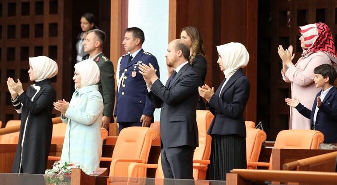 Hayrünnisa Gül izleyememişti! Erdoğan ailesi Cumhurbaşkanı locasında