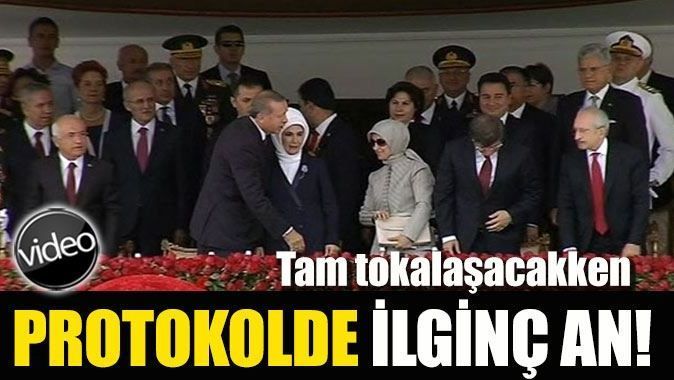 Erdoğan ve Kılıçdaroğlu tam tokalaşacakken... - İZLE