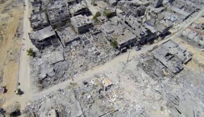 İsrail&#039;in Gazze&#039;de yaşattığı yıkım havadan görüntülendi