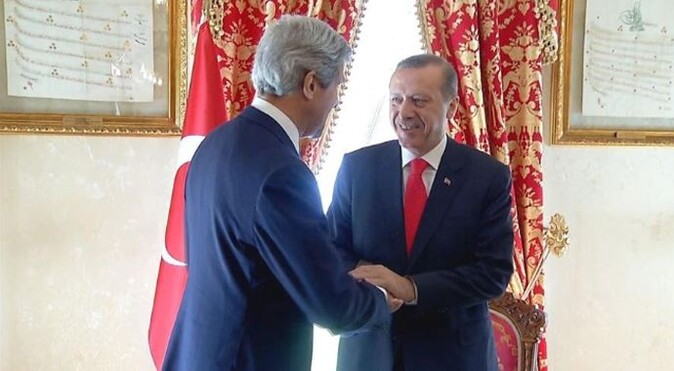 Cumhurbaşkanı Erdoğan, John Kerry&#039;i kabul etti
