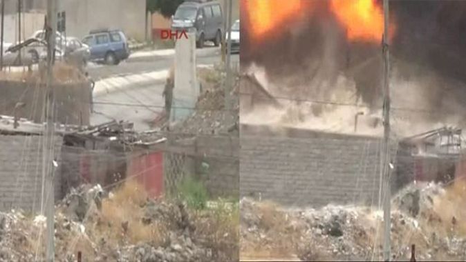 IŞİD&#039;in polis noktasına saldırı anı kamerada - İZLE